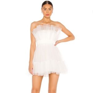 Katie May Ellee Mini Dress in Ivory